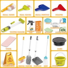 Sotodik dustpan toy with broom combo promotes early organizing habits in play