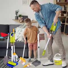 Sotodik child playing with the set builds motor skills through cleanup play