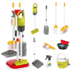 Sotodik kids cleaning set broom and dustpan demonstrate organized pretend chores.