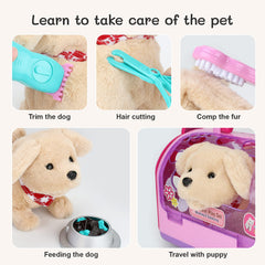 Sotodik Pet Care Play Set puppy carrier with storage for organization