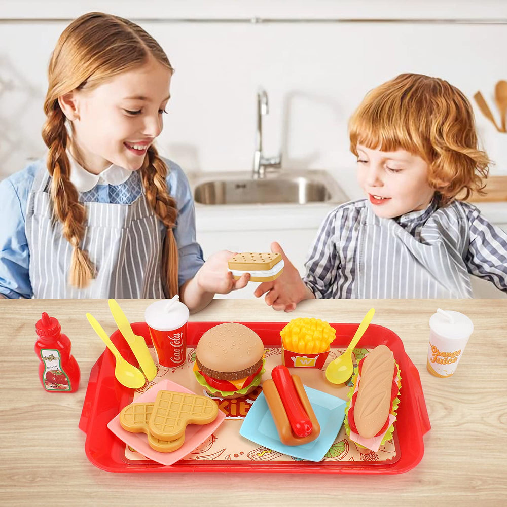Sotodik pretend play food set fries on tray sparks creative kitchen play sessions.