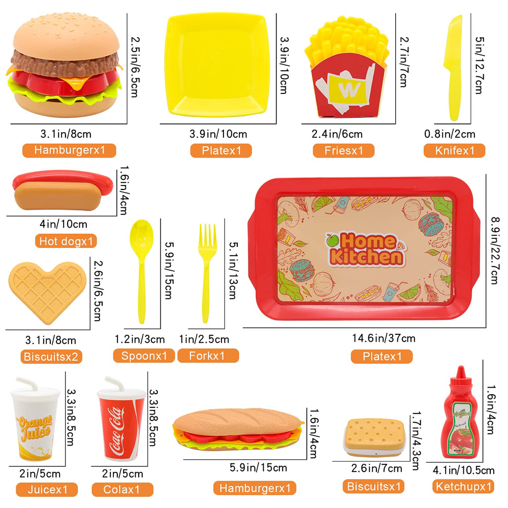 Sotodik pretend play food set hotdog on tray encourages sharing and role play at home.