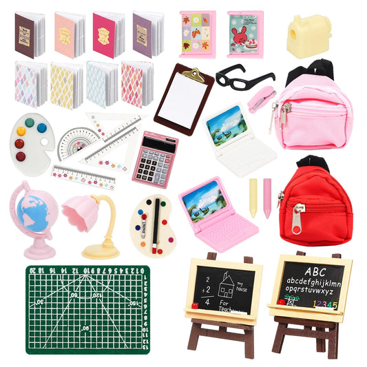 SOTOGO doll house glasses for realistic classroom scenes and pretend study