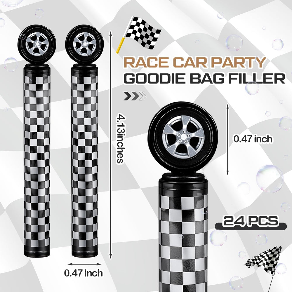 Soulchen bubble wand featuring wheel design, adds sporty vibe to celebrations.