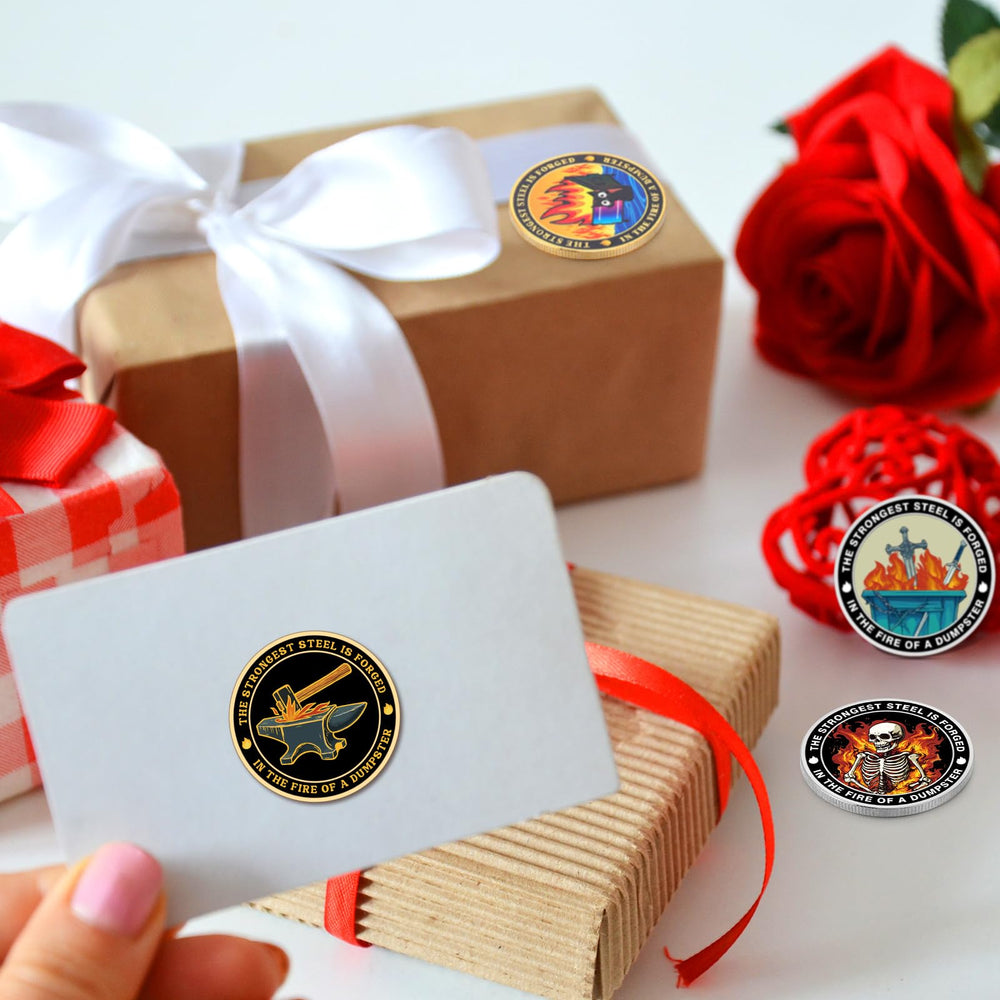 Soulchen Dumpster Fire Coin Design F ideal gift to celebrate milestones at work