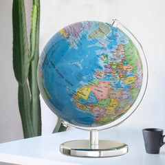 SOUNDANCE 17-inch globe serves as decorative learning centerpiece.