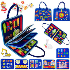 Soupost Toddler Busy Board 8-in-1 Learning Hub boosts fine motor skills during play.