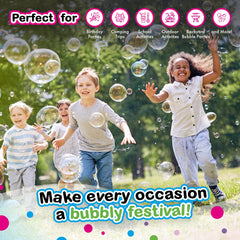 South Beach Bubbles kids playing outdoors with colorful wand set.