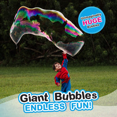 South Beach Bubbles dip into WOWmazing solution for giant bubble magic.