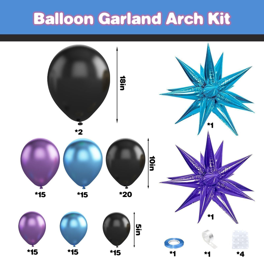 Sowide 10 inch metallic blue balloons add vibrant accents for game night celebrations