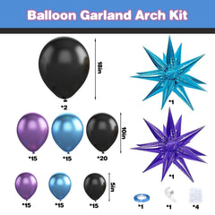 Sowide 10 inch metallic blue balloons add vibrant accents for game night celebrations