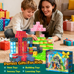 Soyee Magnetic Blocks versatile STEM toy encourages creative learning during play.