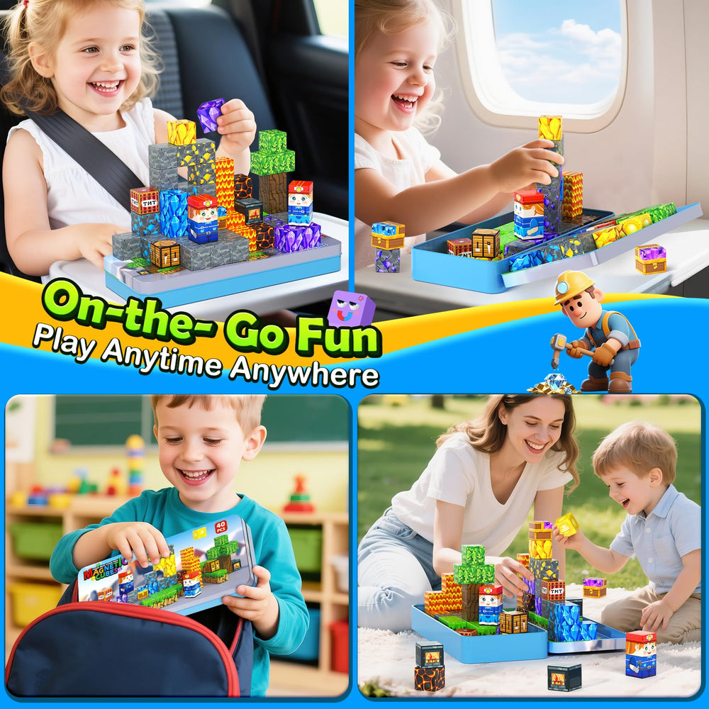 Soyee Magnetic Blocks storage base doubles as a surface