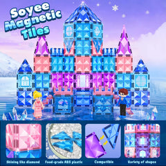 Soyee magnetic tiles doors and windows boost interactive castle play.