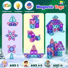 Soyee magnetic tiles durable ABS construction for long-lasting learning