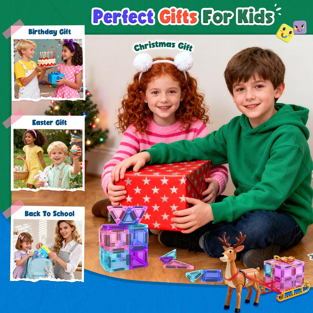 Soyee magnetic tiles gift box makes a delightful present