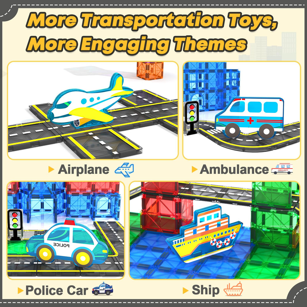 Soyee Police Car Magnet Tile enables role-play and storytelling