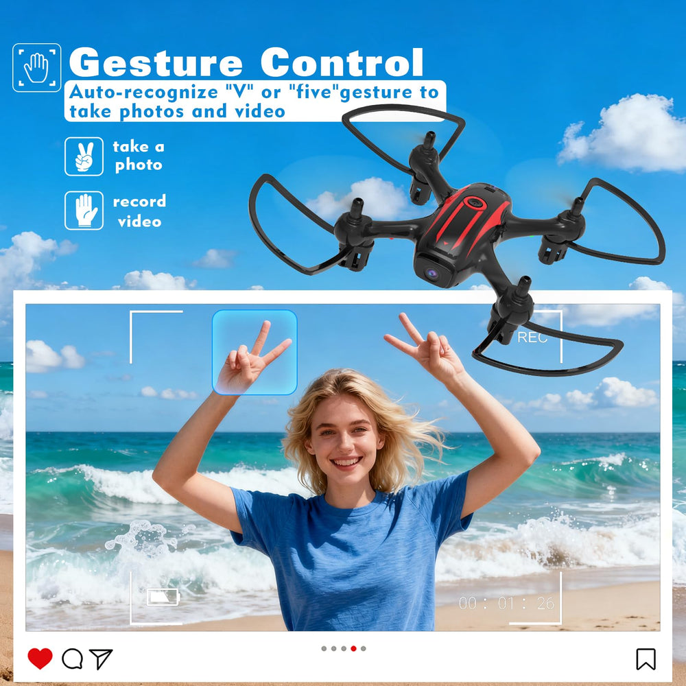 Sozun Drone beginner-friendly mode designed for easy takeoffs and flight.