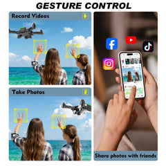 Sozun FPV app control enables live 1080p streaming and easy sharing.