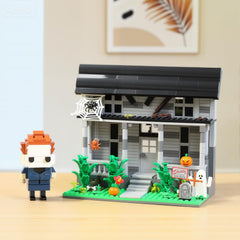 Spaciolo Halloween Building Set masked figure adds dramatic scene for collectible display