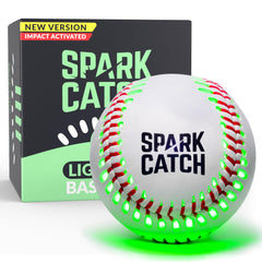 SPARK CATCH light up baseball glowing neon green for night play