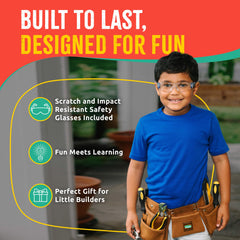 SparkJump Dress-up construction costume for imaginative play.