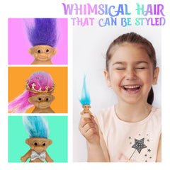 Sparkle Pins Lucky Trolls make charming cake toppers for celebrations.