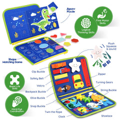 SparkleMe Busy Board counting and shapes page for hands-on preschool learning.