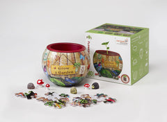 Grow a Garden 3D Flowerpot Puzzle - puzzle pieces interlock for sturdy structure.