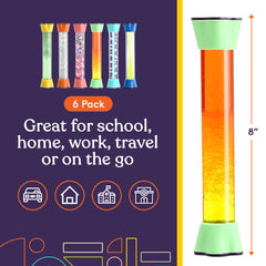 Special Supplies colorful liquid tubes show unique color journeys for focused, calming play.