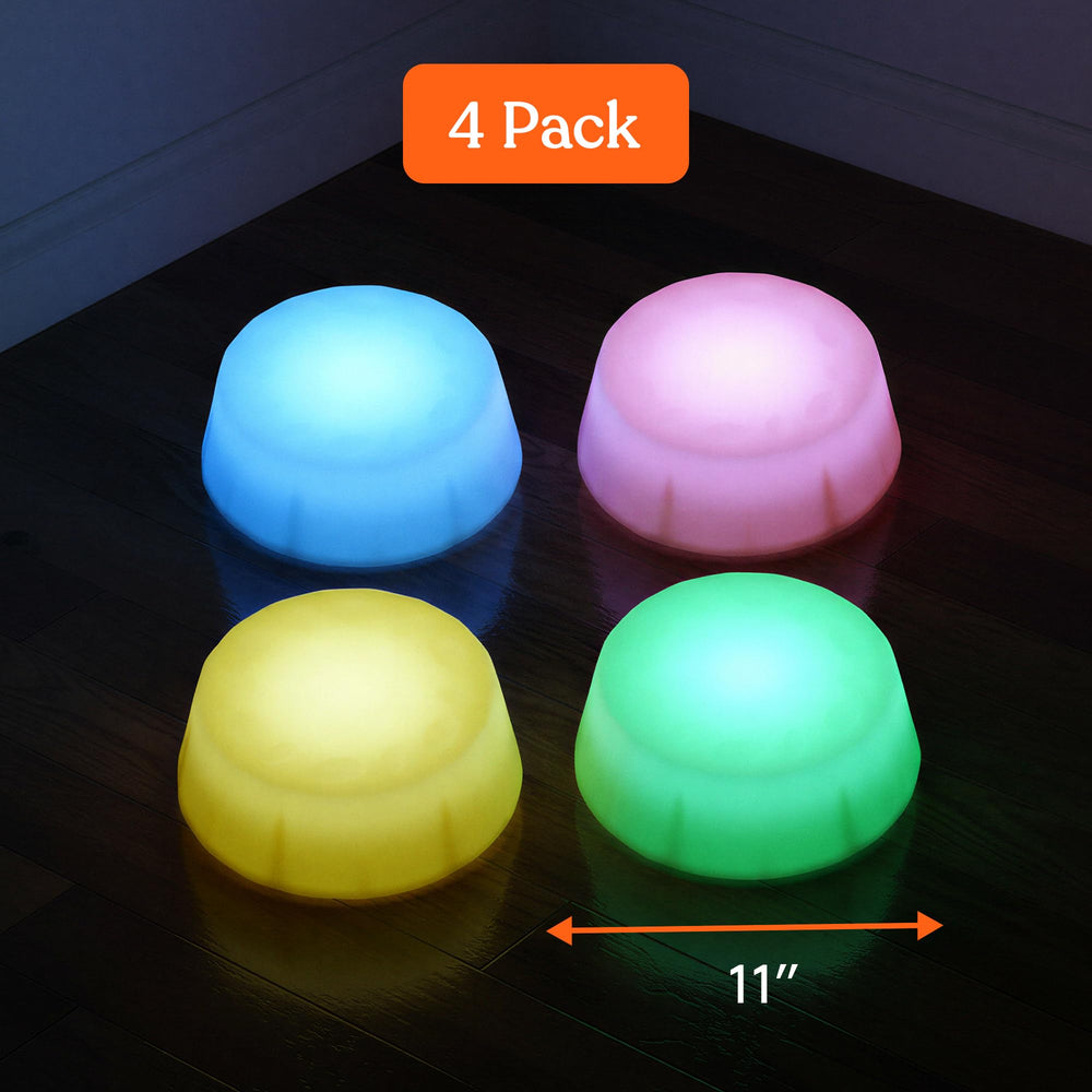Special Supplies non-slip rubber stepping stones for safe indoor outdoor play.