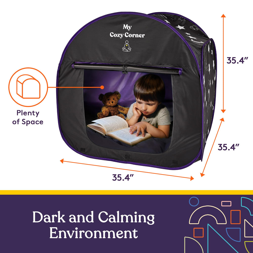 Special Supplies pop-up design for quick setup and instant calm-down space.