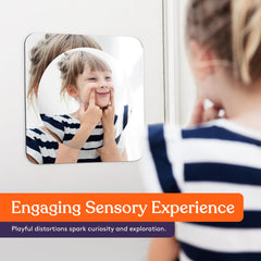 Special Supplies Sensory Bubble Wall Mirror toddler-play aid supports fine motor exploration.