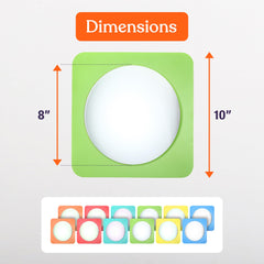 Special Supplies Sensory Bubble Wall Mirror supports safe, shatterproof play with durable acrylic material.