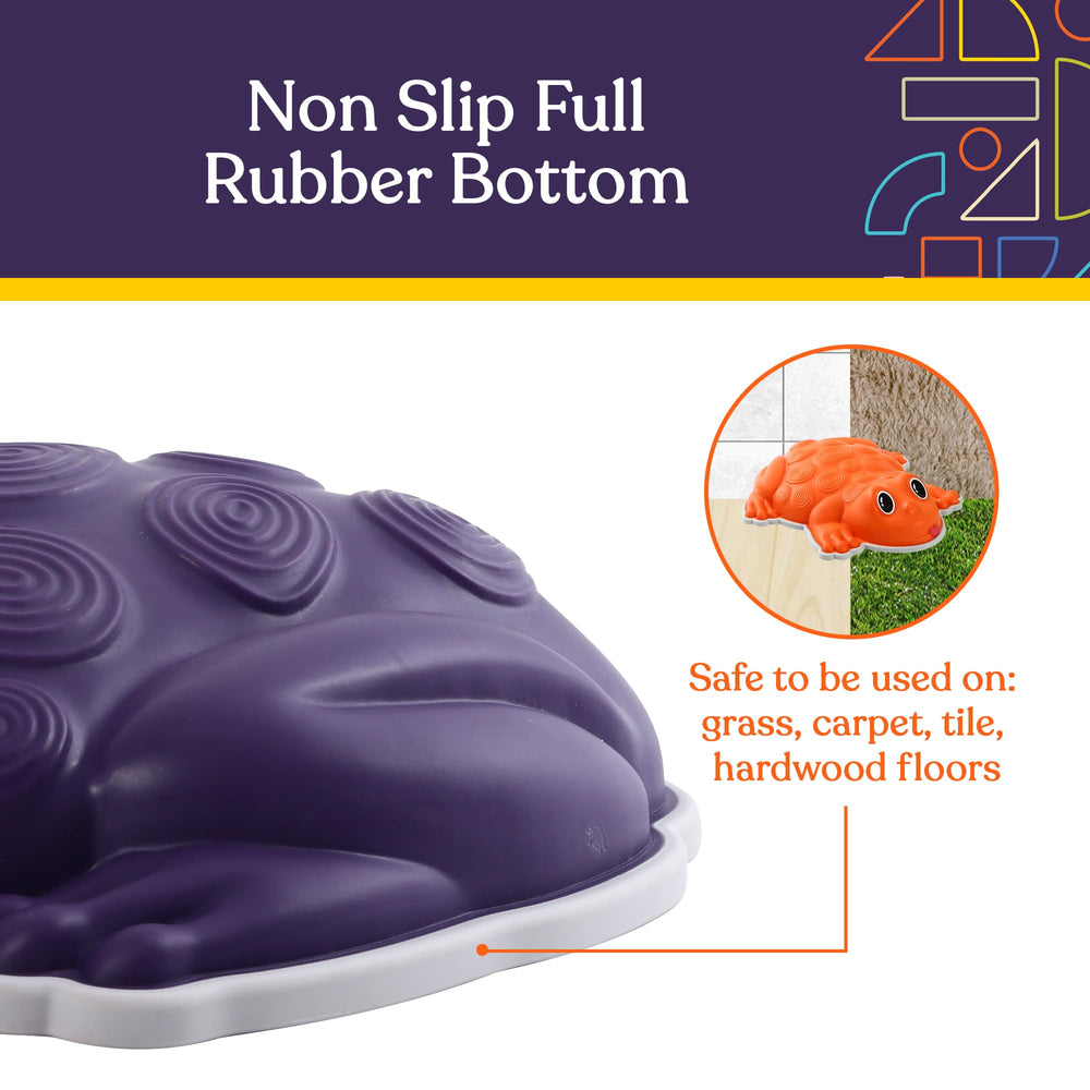 Special Supplies stepping stones non-slip rubber edge close-up for safer balance.