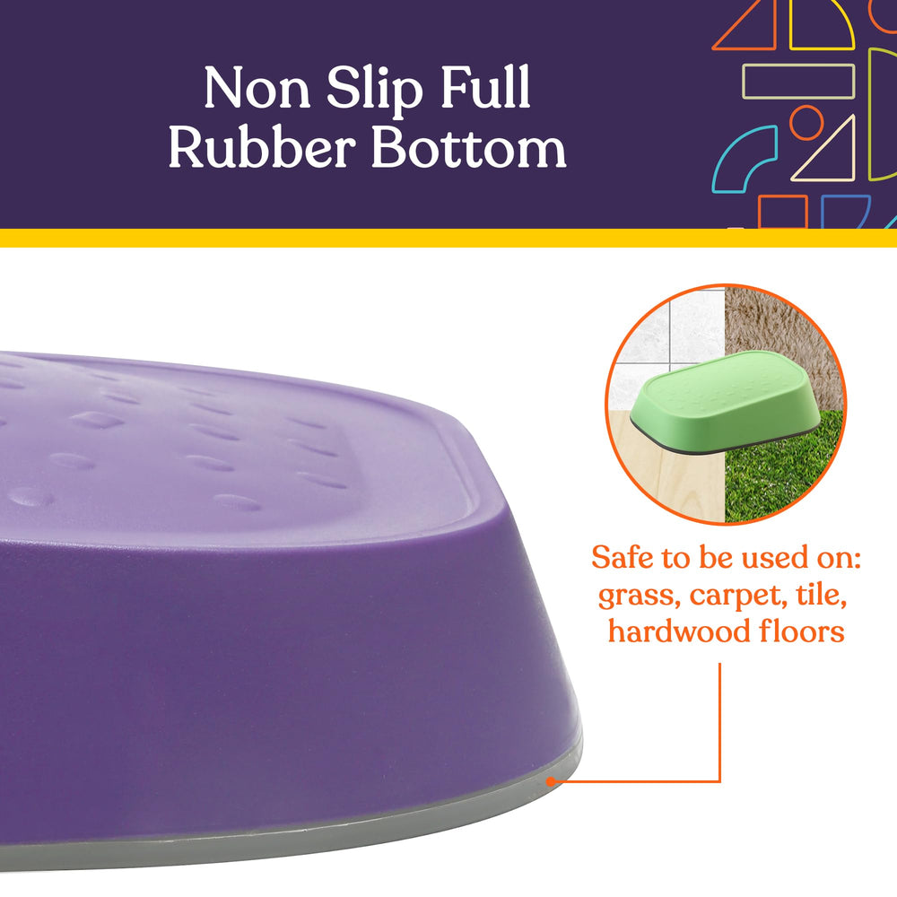 Special Supplies rainbow stepping stones slip-resistant edges ensure safe play