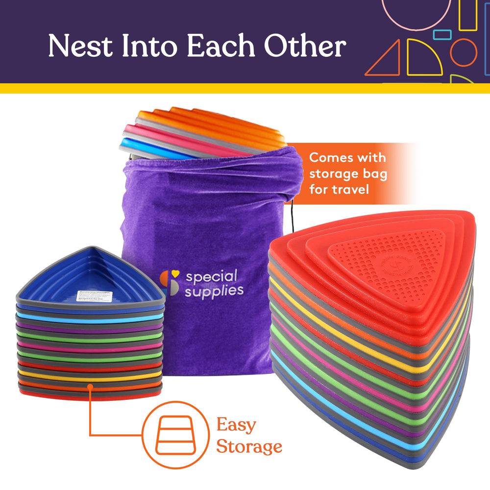 Special Supplies stepping stones rubber bottom edge detail for safety