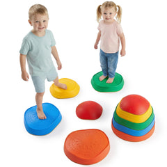 Special Supplies stepping stones rubber texture withstands active play and is gentle on skin