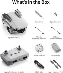 SPECTA Mini Drone compact portable design fits in small bags