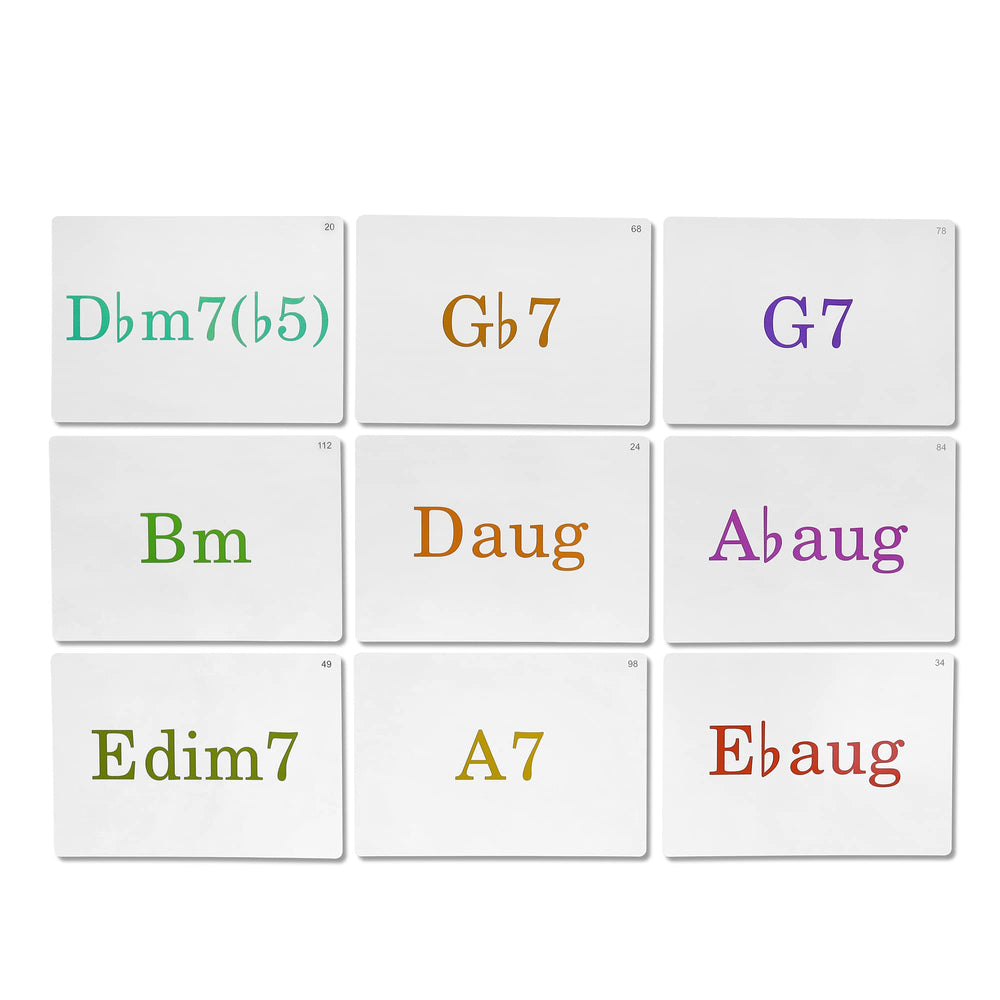 Spedemy 120-chord flashcards provide broad exposure for varied progressions.