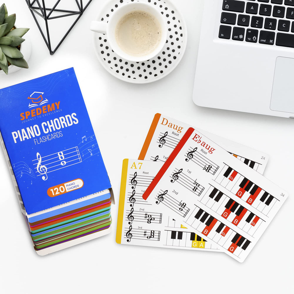 Spedemy gift box piano flashcards ready for gifting to young learners.