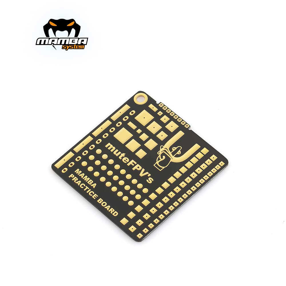 SPEEDY BEE Mamba board PCB layout showing pad patterns for training.