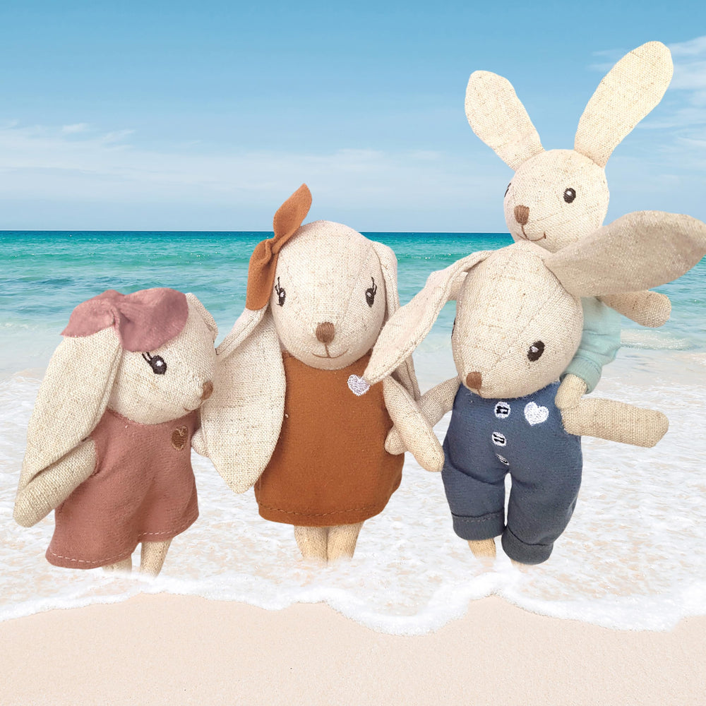 SPEEDY MONKEY rabbit daddy bunny figure enhances pretend adventures in miniature homes.