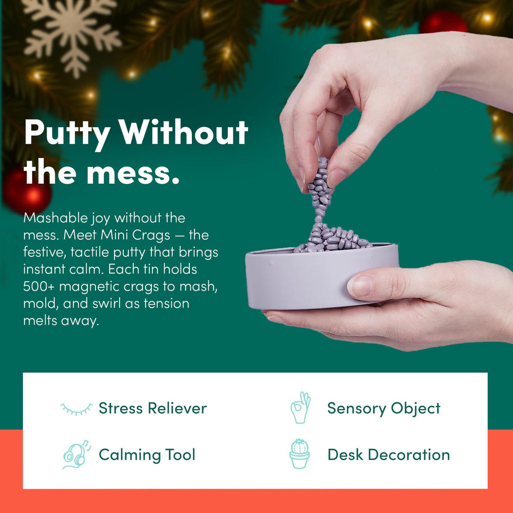 Bright, colorful ferrite stones add desk color while easing concentration