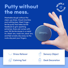 Speks Crags mash and mold ferrite rocks for focused, mindful play at work