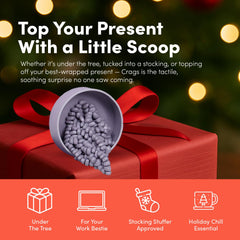 Lavender-tin packaging makes Speks Crags a stylish desk accessory