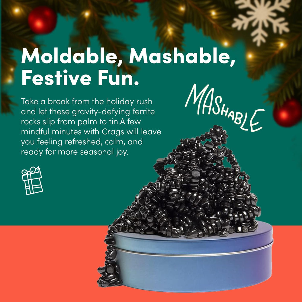 Speks Crags metal tin emphasizes durable, residue-free sensory play for daily use.