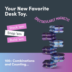 Speks Geode desk setup image showing a modern workspace with calming play.