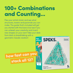 Speks Geode on a sleek desk setup promoting focus and calm.