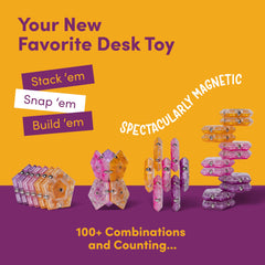 Speks Geode on desk supports focus and mindful breaks between tasks.